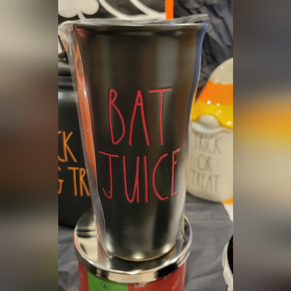 Bat Juice Rae Dunn Ceramic travel Mug • New •